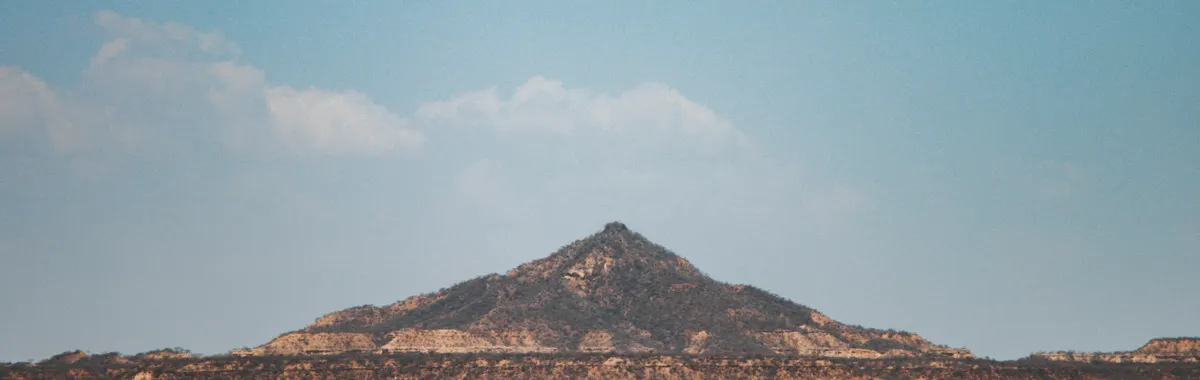 Remote mountain peak in Jijiga, Somali offers a breathtaking view of Ethiopia's untouched landscapes.