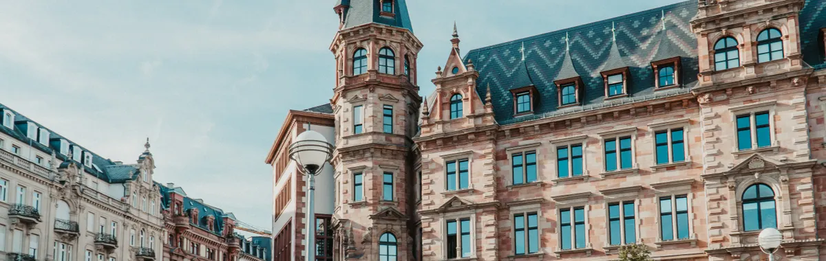 Stunning 19th-century Wiesbaden Town Hall captured on a sunny day.